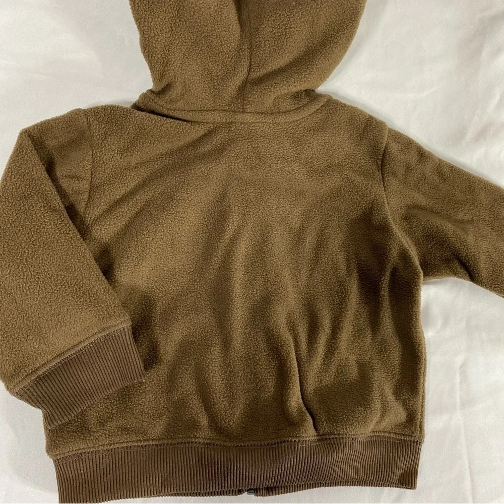 Old Navy Baby Fleece Bear Ears Hoodie Zip-Up Jacket